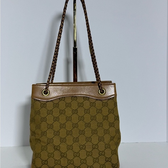 Gucci Brown Monogram Tote Bag - Picture 1 of 13